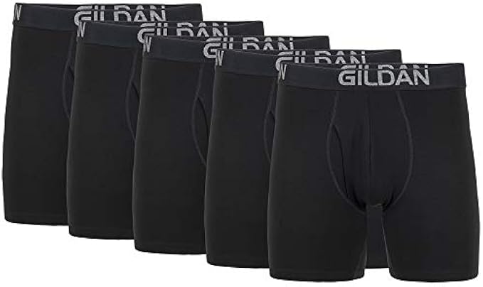 Gildan Men's Underwear Cotton Stretch Boxer Briefs, Multipack