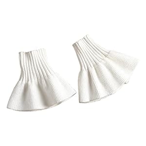 Qirun Polsmanchetten voor vrouwen mode geplooide hoorn manchet afneembaar shirt nep mouwen manchetten zonnebrandcrème…