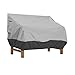 Sweatpants Zewnętrzna sofa krzesła pokrowiec meble ogrodowe pyłoszczelny wodoodporny ochraniacz oddychający materiał Oxford pokrowiec ochronny (kolor: Szary i czarny, specyfikacja: L)