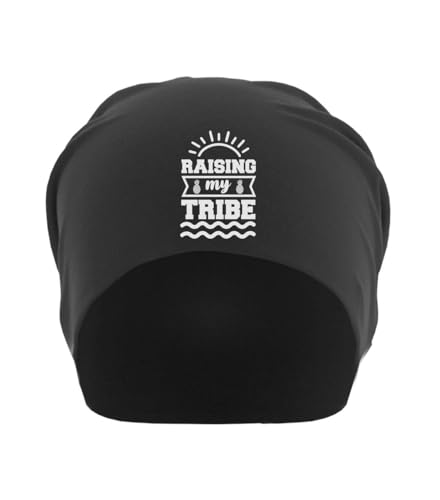 Bonnet motif ananas noir Raising My Tribe en coton souple unisexe