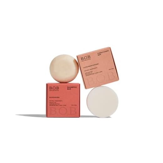 B.O.B BARS OVER BOTTLES Moisturizing Bundle | Nourishing Shampoo Bar & Ultra Moisturizing Conditioner Bar | Hair Care, Ideal Ph Balance | Natural, Vegan | Eco-friendly, Sustainable, Plastic Free | Waterless & Zero Waste