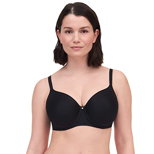 Image of Chantelle Women's Comfort Chic Full Coverage Memory Foam T-Shirt Bra, Black, 34B