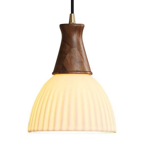 Lustre en céramique nordique blanc à tête unique pour suspension de plafond