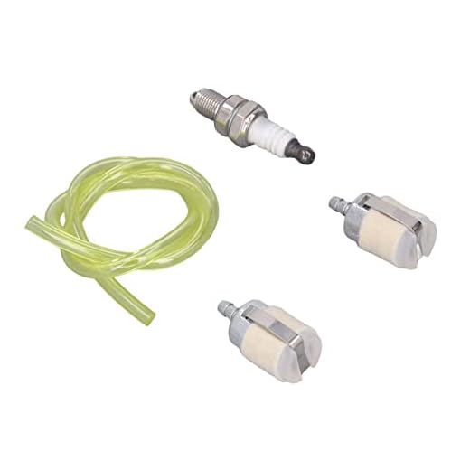 Escova serra filtro de linha de combustível vela de ignição, filtro de mangueira vela de ignição linha de combustível resistente ao desgaste profissional forte para cultivador rotativo