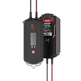 Accurat Opti Plus 8 12V/24V 7,2A Batterieladegerät Vollautomatisch für AGM, Gel, EFB & LiFePO4 Mikroprozessorgesteuerte 9‑Stufen Ladung mit LCD‑Display Erhaltungsladegerät für Auto & Motorradbatterien