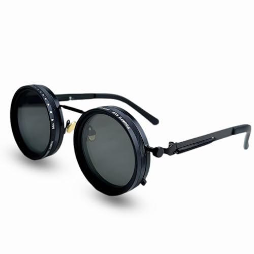 Minedmh Adjustable Shades Glasses Tint Rounded Polarized Uv400 Lenses Nd Filter Sunglasses 1-9 Gears...