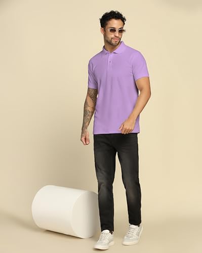 Image of VastraVibes Men's Polo Regular Fit T-Shirt