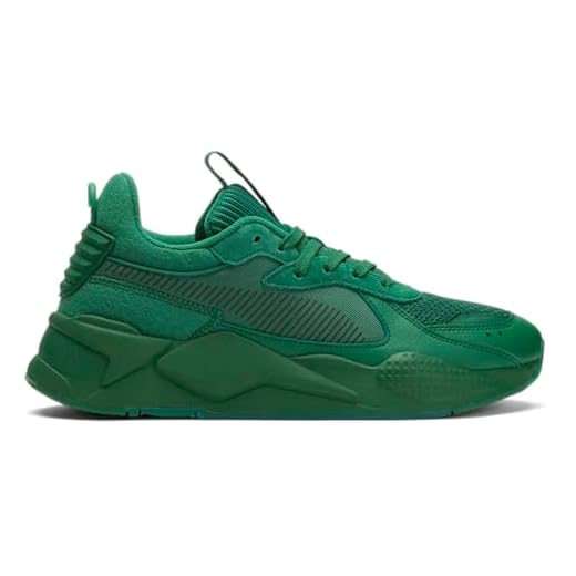 Puma Tênis masculino Rs-X Mono com cadarço casual - Verde, Verde, 4