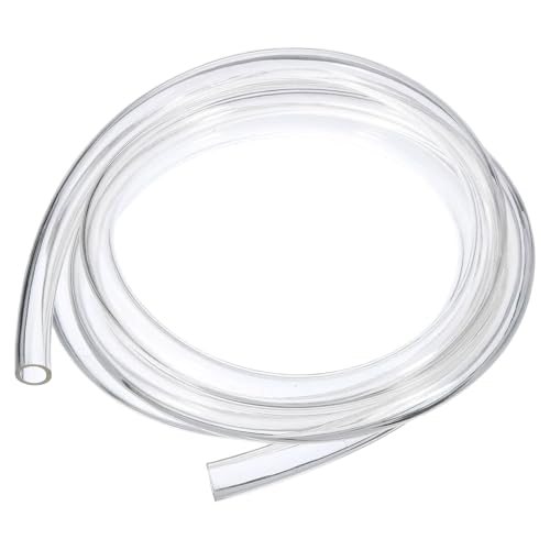 QUARKZMAN Tubo de Pvc, 16mm de ID x 22mm de OD - Tubos de Agua de Vinilo Transparente de 10' de Largo, Tubería de Agua de Plástico Ligero y Flexible para Acuaponía