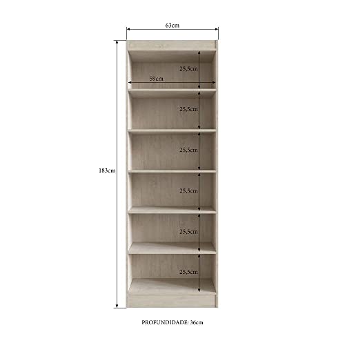 Armário Multiuso 2 Portas Mauí 4090 Móveis Doripel Crema/fumê