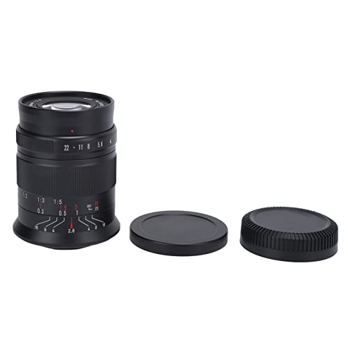VBESTLIFE Kamera-Halbformat-Makroobjektiv, Objektiv mit großer Blende 60 mm F2.8 II M43-Bajonett-Objektiv mit manueller Fokussierung, mit weichem Unschärfeeffekt, für E-PM1 E-PM2-Kamera