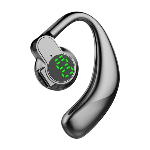 Auriculares inalámbricos con ganchos para los oídos, auriculares deportivos 5.3, carcasa de batería con pantalla digital, auriculares impermeables para correr, ajuste seguro, auriculares de