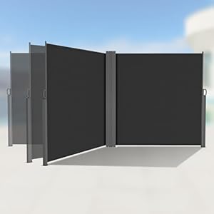 HOMEDEMO Doppel-Seitenmarkise 200 x 600 cm