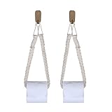 ACCESORIOS BOHEMICOS: Este soporte de macramé es ideal para sostener una toalla de papel, un rollo de papel higiénico, papel de arte o algo más. Un gran accesorio para un baño o cocina en estilo rústico o boho.