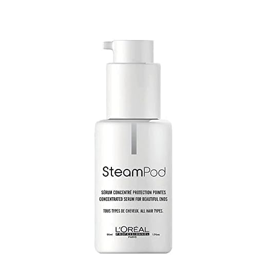 Steampod | Sérum Concentré Haute Définition | Double Action : Protection et Définition des Pointes |Utilisation Optimale avec un lisseur Steampod | 50 ml | L'Oréal Professionnel