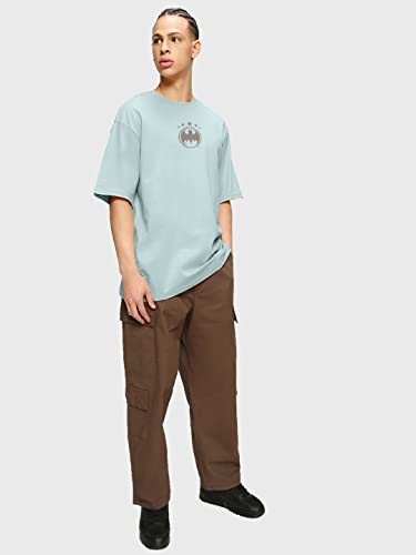 Image of Bewakoof Official DC Merchandise Men's 100% Cotton 220 GSM Graphic Print Oversized Fit Round Neck T-Shirt