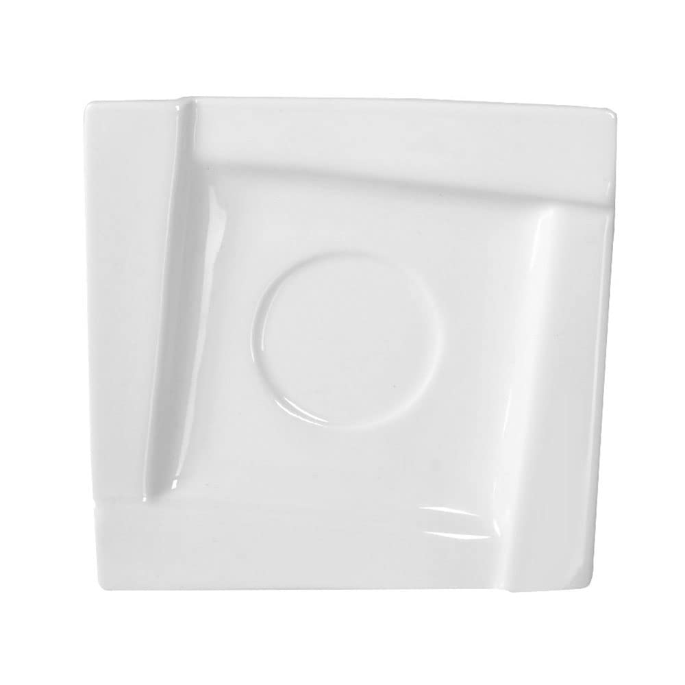 Dajar Ambition Kaffeeservice Kaffee Set Porzellan Eckig Weiß Tassen Untertasse Kubiko 12 TLG., 46,5 x 16 x 9 cm