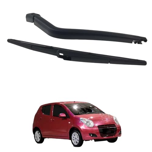 PAPEP Juego Completo de Recambio para Limpiaparabrisas Trasero para Suzuki Alto/HA24S/HA24V 2005-2009, Kit Incluye 1 Brazo + 1 Láminas/Escobillas