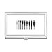 Black Plug Charging Cable Pattern Business Card Holder Case Pocket Box Wallet