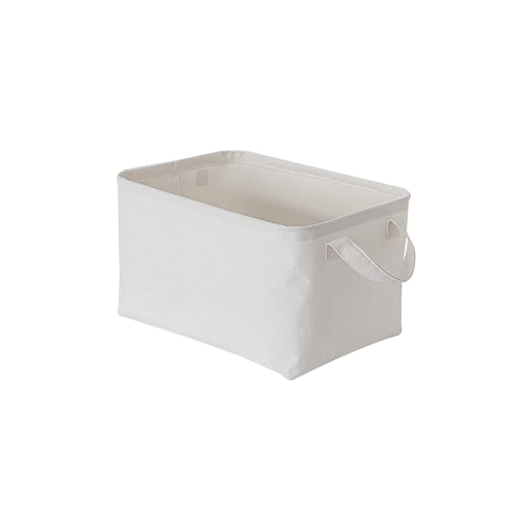 Cesta de almacenamiento de ropa Cesta de ropa sucia Tela Plegable Baño en casa Cesta de lavandería de gran capacidad Caja de almacenamiento Cesta de ropa sucia (Color : White, Size : 48 * 30) (White