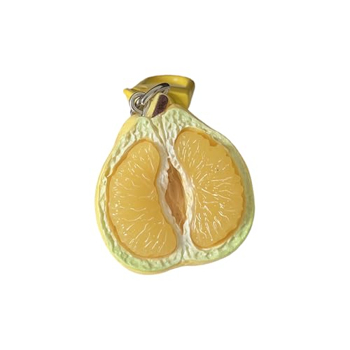 Porte-clés Pomelo Pelé 3D Réaliste Avec Texture De Fruit Détaillée Pour Clés À Portefeuille Décoration Alimentaire Miniature Pour Les Amateurs De Fruits