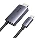 Produktbild UGREEN USB C auf HDMI Kabel 100W PD Schnellaufladung 4K@60Hz 1080P@240/120Hz Type C Thunderbolt 4/5 Unidirektional Adapter kompatibel mit iPhone 17 Pro Mac mini iPad Pro Air Galaxy S25 S24(2M)