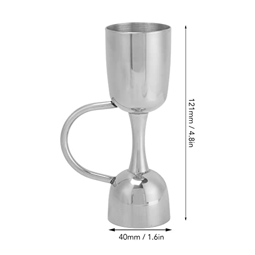 Jigger de acero inoxidable con medidor doble para cócteles exactos 4
