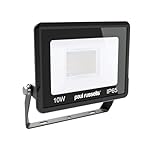 paul russells 10W LED Outdoor Floodlight - 1000LM Bright Security Lights, IP65 Waterproof, Daylight 6500K White, Garden & Outdoor Wall Lights for Garden, Garage Lighting, Warehouse, Energy-Efficient