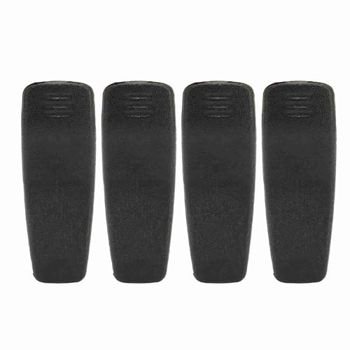 Depisuta Pince/support de Ceinture Noire pour Radio GP3188 CP140 CP200 CP380, Pince/support Portable Fiable, 4 Pièces