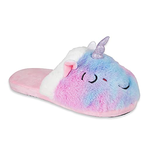 Odd Sox, Unicorn, Fun Indoor Novelty Slippers, Big Fuzzy Cozy, Large4
