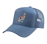 Strike Fighter Squadron VFA-14 Tophatters F-18 Trucker Hat with Adjustable Mesh Back, Light Blue