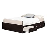 South Shore 3219211 Summer Breeze Mates Bed with 3 Drawers, Full 54-inch, Chocolate