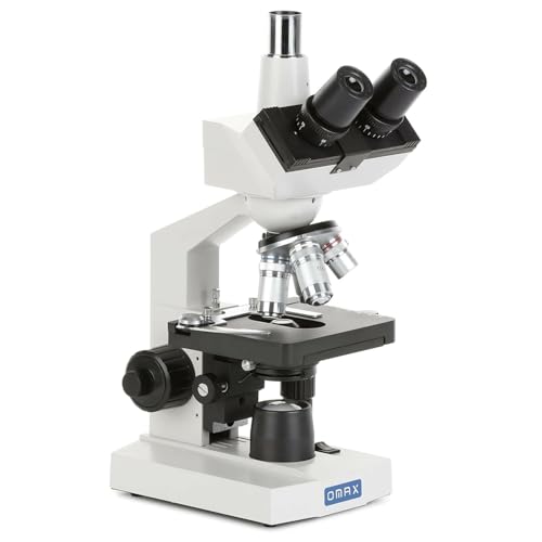 Image of OMAX - 40X-2500X LED Digital Trinocular Lab Compound Microscope with USB Camera and Mechanical Stage - M83EZ-C03S