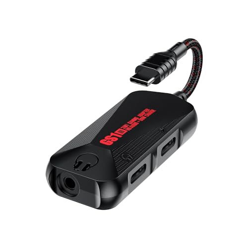 ULANSeN USB C to 3.5mm / USB C Audio Adapter and Charger 3 in 1 Hi-Res 32bit Aux to USB C with PD 60W Fast Charging Dongle Cable for iPhone 16/15 Pro Max/Galaxy/iPad Pro/Air (GS1-USBC 180°)