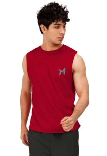 Image of Solid Sleeveless Cotton Regular Fit Mens Stylish Top Tanks Vest T-Shirt (Combo Pack of 2)