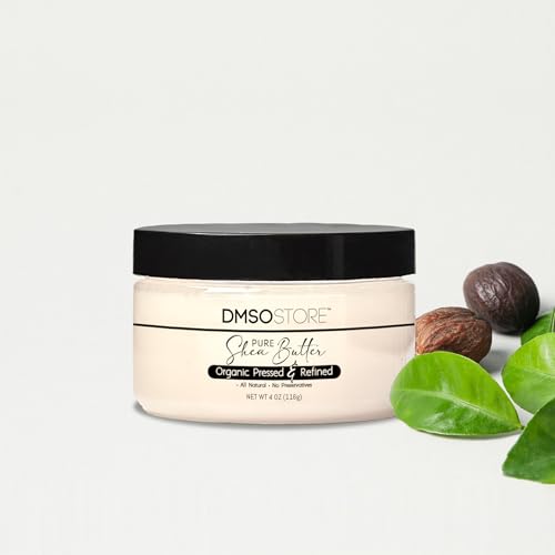Refined Shea Butter Unscented 4 oz – 100% Pure African Shea Butter for Hair & Dry Skin – Deep Moisturizer for Face & Body – DIY Whipped Body Butter, Soap & Lip Balm