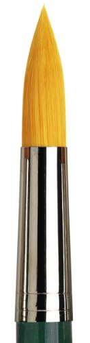 Image of da Vinci Watercolor Series 5570 CosmoTop Nova Paint Brush, Round Synthetic with Short Green Handle, Size 26