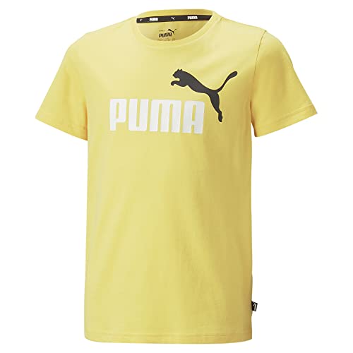 PUMA Camiseta Niño Essentials+ Two-Tone Logo 110 Mustard Seed Yellow