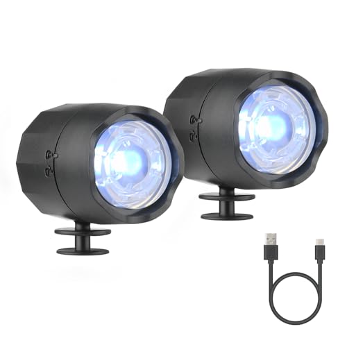 mafiti Scheinwerfer, 2Pcs Schuhe lichter headlights clogs scheinwerfer IPX5 wasserdichte schuh scheinwerfer mit 3 Lichtmodi, Ladeleuchte Typ C, Ideal für Joggen Camping