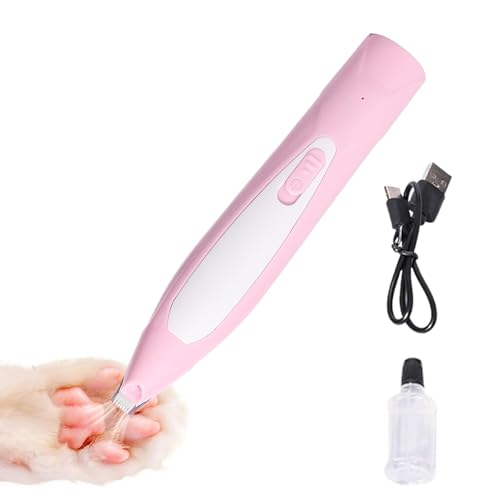Cortacésped de patas de perro - cortacésped de pelo de patas de perro, cortapelos silenciosos para perros pequeños y gatos | Silencioso y sin ruido, con iluminación auxiliar LED, cortadora de pelo
