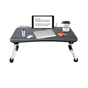 LXN Fashion LTT-0003 Multipurpose Laptop Table with Dock Stand & Non-Slip Legs Foldable and Portable Lapdesk for Study…