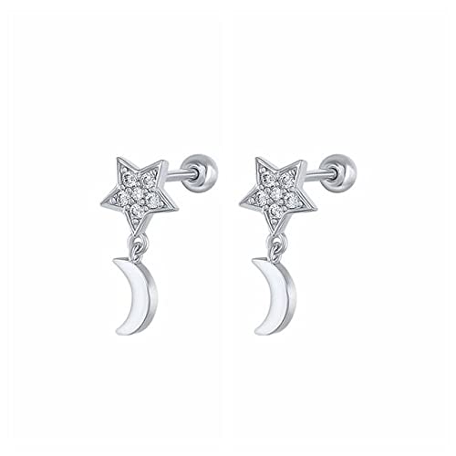 Boucles d'oreilles cartilage anti-irritation en argent sterling 925 pour piercings sensibles