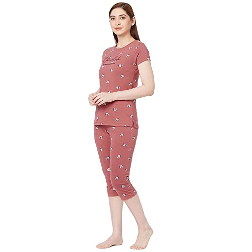 Image of Sweet Dreams Printed Cotton Regular Fit Womens Nightsuit