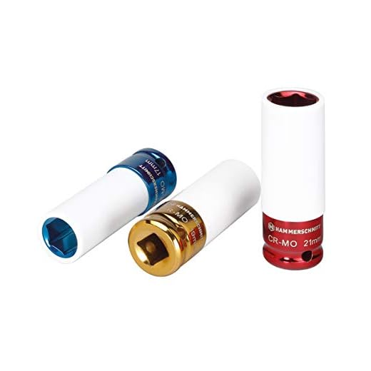 Hammerschmitt - Schoneinsätze für Schlagschrauber KFZ Auto Werkstatt Steckschlüssel Radmontage Schonnüsse