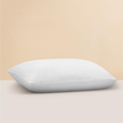 Image of Welspun Dream Nest Microfiber Plain White Pillows Set 2 | 16 inch x 24 inch Inches | Super Soft, Breathable & Adjustable Bed Pillows for Sleeping | 90 GSM - White Pillow Set of 2 (40cm x 60cm)