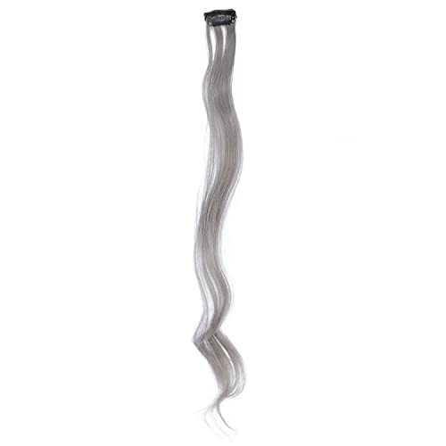 Swacc Women 20 Inches Curly Full Head 7 Separate Pieces Heat Resistance Synthetic Hair Clip In Hair Extensions (Grey) #TOP5