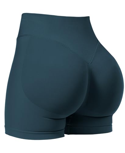 Image of VOYJOY Women Workout Impact Shorts 2.5 inch / 3.6 inch / 4.5 inch / 6 inch Scrunch Butt Booty | Tummy Control, High Waisted, Bike Short, Gentle Compression, for Women