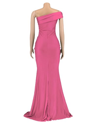Image of Womens Off Shoulder Sexy V Neck High Split Long Maxi Dress, Formal Cocktail Party Evening Gown Mermaid Dress