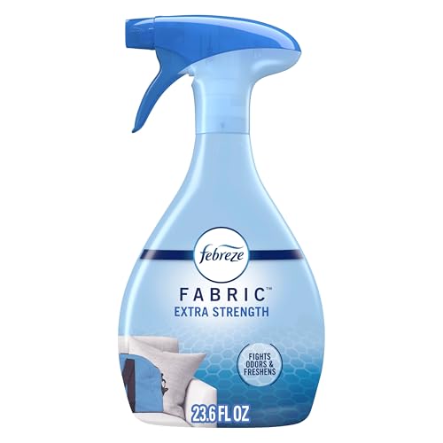 Febreze Fabric Spray Air Freshener, Odor-Fighting Fabric Refresher, Sneaker Balls Alternative, Couch Cleaner, Linen Spray, Multi-Use, Extra Strength Scent, 23.6 fl oz