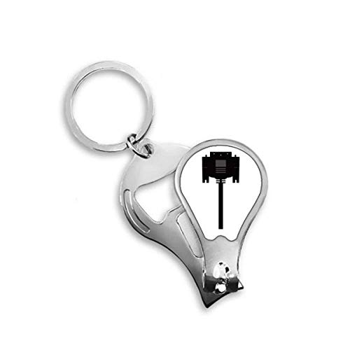 Cutter coupe-ongles DIYthinker avec motif écran noir et câble allume-cigare